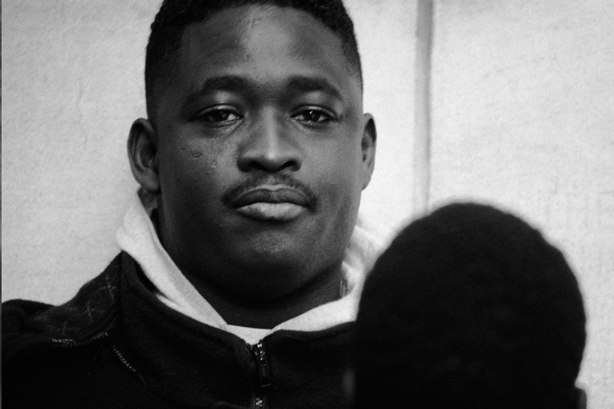 Black Man Eye Contact